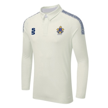 DUAL LONG SLEEVE CRICKET SHIRT (WOMENS)-Ivory